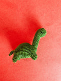 Micro crochet dino stuffie toy