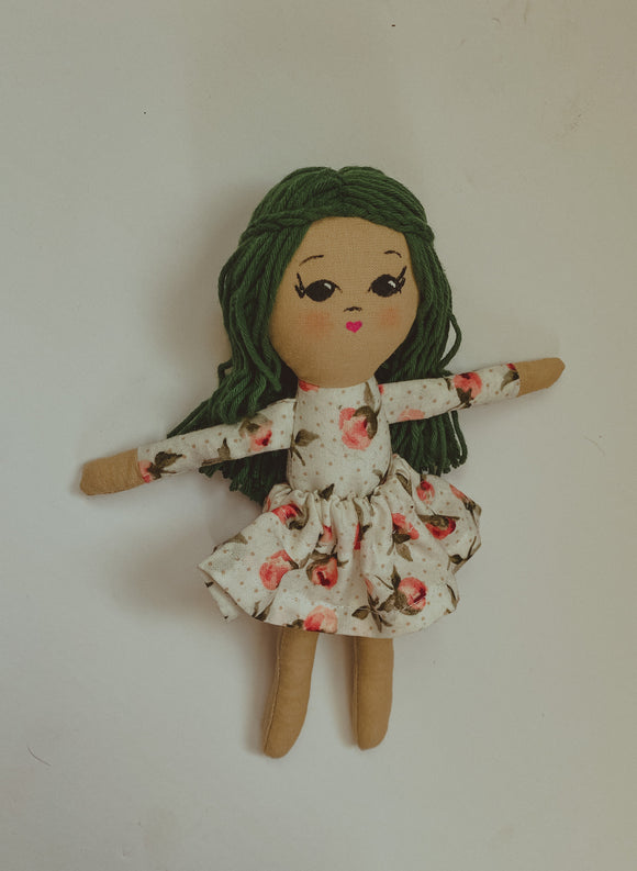 8” mini dollhouse Doll