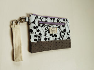 Wristlet zip pouch wallet/purse