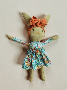 6” mom/girl bunny dollhouse doll