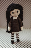 Wednesday Addams crochet stuffie