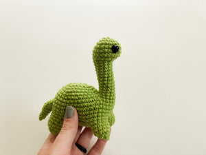 Brontosaurus dinosaur crochet toy stuffie